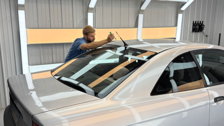 Vehicle check-in at Bailey’s Auto Body